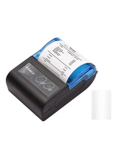 Buy Portable Mini Thermal Wireless USB Receipt Bill Ticket Printer Compatible with iOS Android Windows Black/Blue in Saudi Arabia