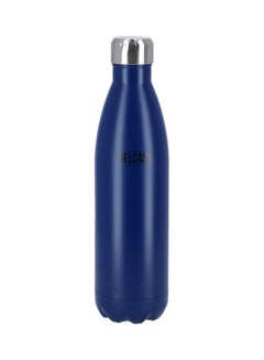 Buy Stainless Steel Water Bottle Blue/Silver 750ml in UAE