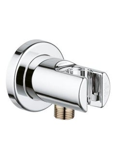 Buy Relexa Shower Outlet Elbow With Holder Silver in UAE
