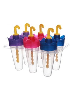 Buy Plastic Ice Cream Mould, Set Of 6 Multicolour in Egypt