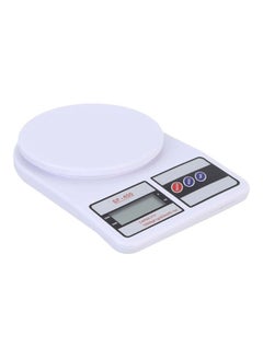 اشتري Electronic up to 10Kg Digital Kitchen Scale Sf-400 White في مصر