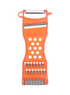 Buy Pickle Slicer 3 In 1 With Stainless Steel Blades Orange in Egypt