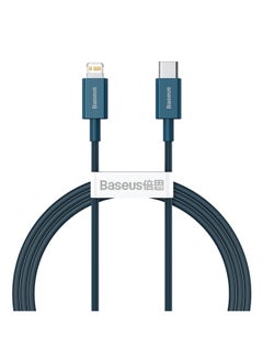 Buy USB C to Lightning Fast Charging Data Cable PD 20W Superior Series Type C for Apple iPhone 14 Pro Max /Plus/13/12/11 Pro Max Mini XS X 8 7 6 5 SE iPad and More 1M Blue in UAE
