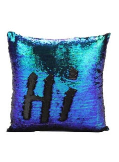 Buy Sequins Patterned Pillow Purple/Blue/Black 40x21x1cm in UAE