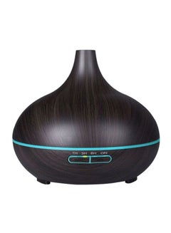 Buy 300Ml Cool Mist Humidifier Ultrasonic Aroma Essential Oil Diffuser sdct22_Back Dark Brown in Saudi Arabia