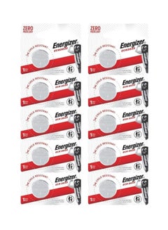 Buy 10-Piece ECR2032 Lithium Coin Cell Battery 3V Silver in Saudi Arabia