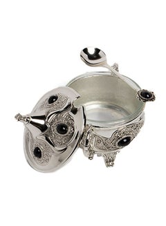 Buy Sugar Bowl Silver 15x12x9.5cm in Saudi Arabia