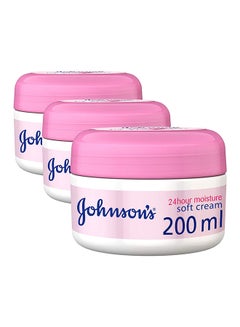 Buy 24 Hour Moisture Soft Cream Pack of 3 200ml in UAE