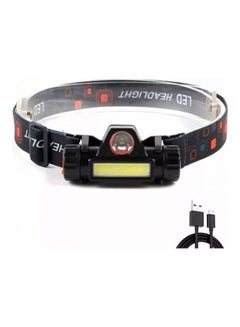 Buy Waterproof And Rechargeable Magnetic Headlight Black 10X6X8cm in Egypt