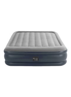 Buy Fiber-Tech Pillow Rest Airbed With Built In Electric Pump Combination Grey/Blue 60x80x16.5inch in UAE