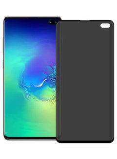 Buy Tempered Glass Screen Protector For Samsung Galaxy S10+ Clear/Black in Saudi Arabia