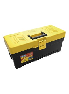 Buy Plastic Tool Storage Box Yellow/Black in UAE