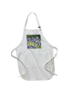 Buy Texas Bluebonnets Printed Apron With Pockets  22 x 24inch White in Egypt