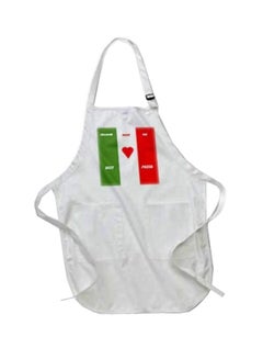 Buy Italian Chefs Make Pasta Printed Apron With Pockets White 22 x 30inch multicolor in Egypt