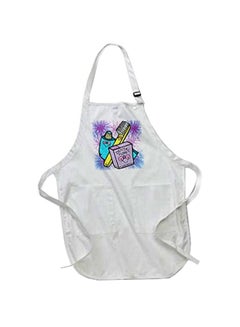 Buy Cute Country Style Dental Tools Printed Apron With Pockets White 22 x 24inch multicolor in Egypt