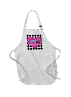 Buy Janna Salak Designs Worlds Best Grandma Printed Apron With Pockets White 22 x 30inch in Egypt