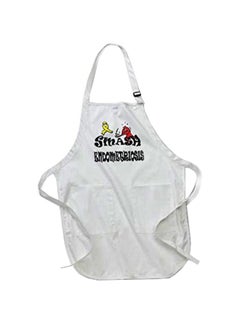 Buy Smash Endometriosis Printed Apron With Pockets White 22 x 24inch multicolor in Egypt