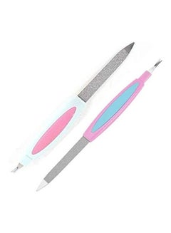 اشتري 2-Piece Catwings Nail Filer and Buffer Set Multicolour في مصر