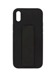 Buy Protective Case Cover With Finger Grip For Apple iPhone XR Black in Saudi Arabia