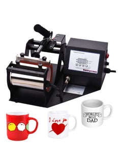Buy Heat Press Printing Machine with Digital Display for Mugs and Cups Black in Saudi Arabia