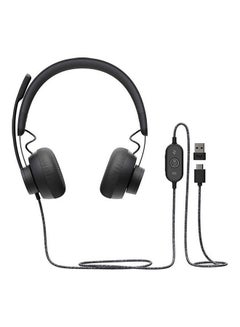 Buy Logitech Zone Wired Noise Cancelling Headset, Certified for Microsoft Teams with Advanced Noise-canceling mic Technology in UAE