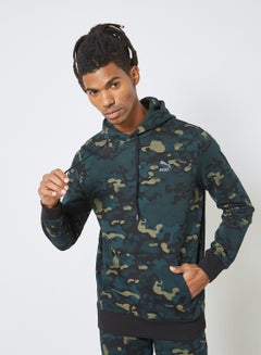 Buy Classics Graphics Camo AOP Hoodie Green in UAE