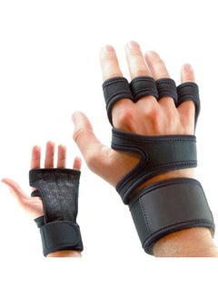 Buy Anti-Slip Weight Lifting Gym Gloves one size centimeter in Saudi Arabia