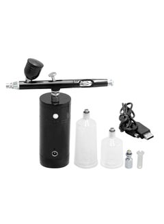 Buy Portable Rechargeable USB Airbrush Kit Black 19.00X6.00X17.00cm in Saudi Arabia