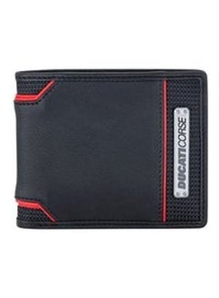 Buy Elegante Men's Wallet Black/Red in Saudi Arabia