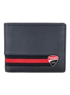 Buy Firenze Men's Genuine  Leather Wallet - DTLUG2000202 Black/Red in Saudi Arabia