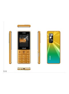 Buy X44 Dual Sim Feature Phone Gold in UAE