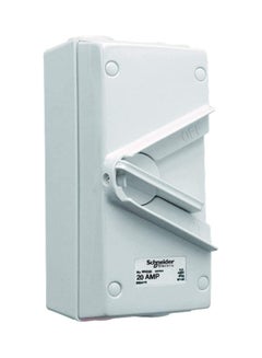 Buy 440V Surface Mount Double Pole Isolating Switch White in UAE