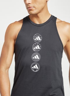 adidas Run Logo Tank Top Black KSA | Riyadh, Jeddah