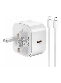 Buy Fast Charging Type C Charger With Cable White in UAE