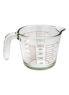 Pyrex Prepware 2-Cup Measuring Cup Red Graphics Clear