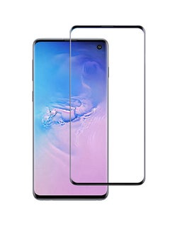 Buy Tempered Glass Screen Protector For Samsung Galaxy S10 Black in UAE