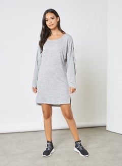 Buy Casual Stylish Dress Grey in UAE