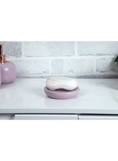 Buy Luana Soap Dish Pink Pink 12x12x3cm in UAE