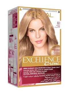 Buy Excellence Creme Hair Color 8.1 Light Ash Blonde in Saudi Arabia