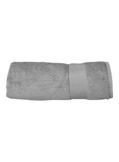 Buy Organic Bath Towel Grey 180x90cm in Saudi Arabia