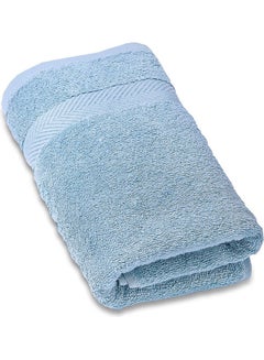 Buy Organic Bath Towel Blue 180x90cm in Saudi Arabia