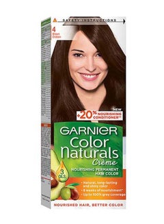 Buy Color Naturals Permanent Hair Color 4.0 Brown 112ml in Saudi Arabia