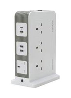 Buy 14-in-1 Multi-Socket Power Tower White in UAE