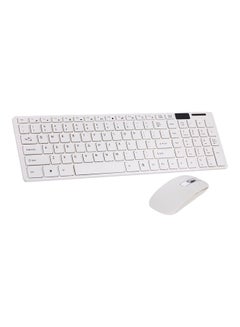 اشتري لوحة مفاتيح لاسلكية وماوس كومبو أبيض في الامارات