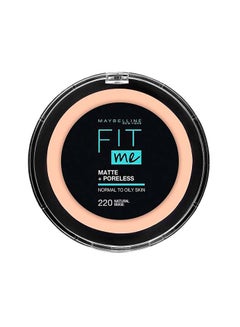 Buy Fit Me Matte & Poreless Powder - 220 Natural Beige Multicolor in UAE