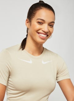 Buy Sportswear Crop Top Beige in Saudi Arabia