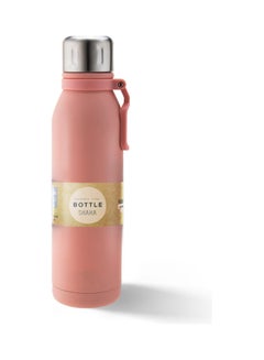 Buy Vacuum Bottle With Plastic Handle Pink 700ml in Saudi Arabia