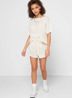 Buy Stylish Mini Shorts White in UAE