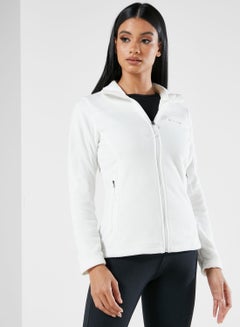 Buy Fast Trek Fleece Track Jacket White in UAE