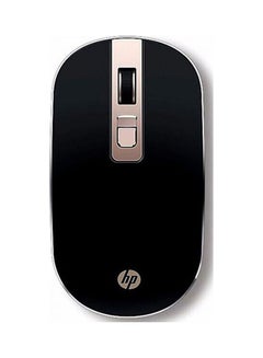 Buy S4000 Wireless Mouse 2.4GHz Wireless Silent Portable Silm 1600dpi Laptop Optical Mice Black/Gold in UAE